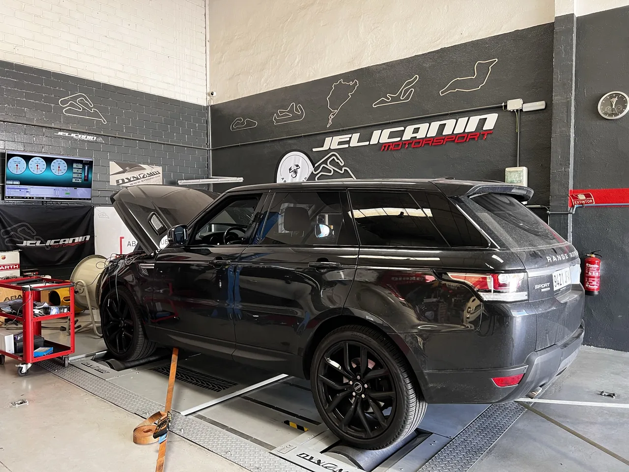 Land Rover Range Rover Sport 3.0 SDV6 en el banco de potencia DynoMot 4x4 de Jelicanin Motorsport