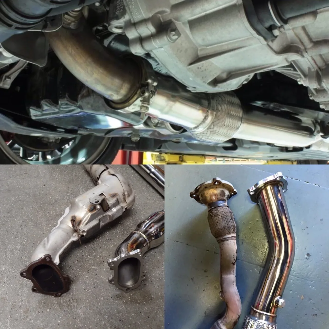 Downpipes en acero inoxidable