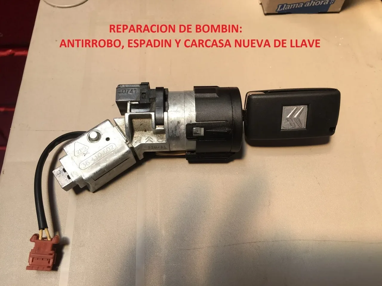 Reparación de bombín con antirrobo