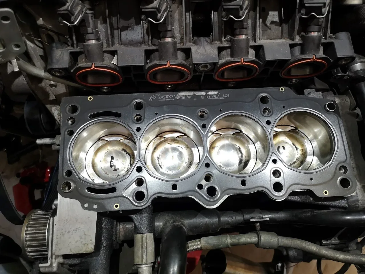 Bloque motor con pistones